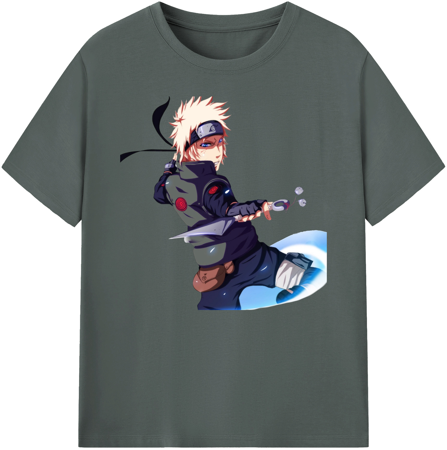 （画像用） NARUTO -ナルト- 波風 ミナト Namikaze Minato 綿100％ メンズ半袖Tシャツ｜肌触りやわらか＆通気性